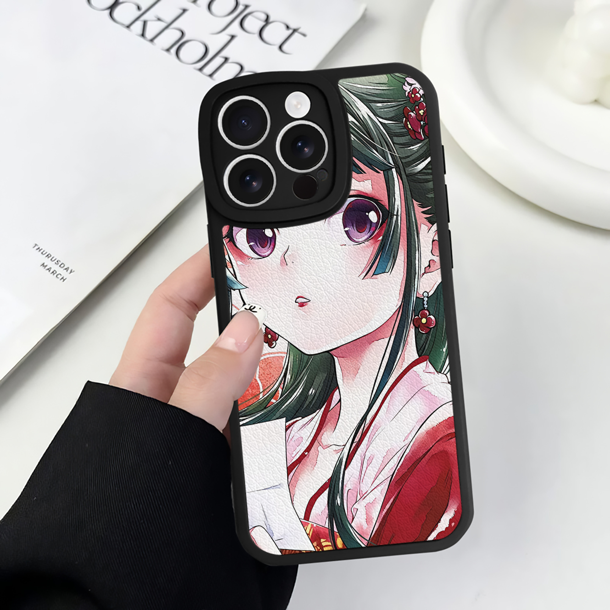 薬屋のひとりごと The Apothecary Diaries 【iPhone 16シリーズ対応】シリコンスマホケース（レザー調） 材質：シリコン